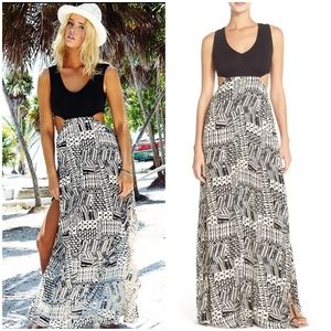 NWT L*SPACE "Ivory Coast" Cut Out Maxi Dress